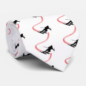 skibaan voor bergafwaarts stropdas (Opgerold)