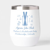 Skibachelorette laatste toast op de pistes (Achterkant)