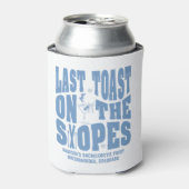 Skibachelorette laatste toast op de pistes blikjeskoeler (Blikje Voorkant)