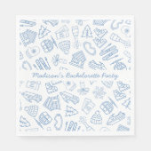 Skibachelorette laatste toast op de pistes servet (Voorkant)