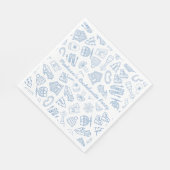 Skibachelorette laatste toast op de pistes servet (Hoek)