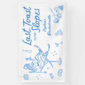 Skibachelorette Party Banner Laatste toast pistes (Verticaal)