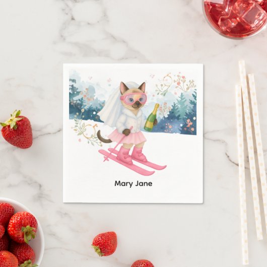 Skibachelorette Party Bruid op de helling Servette Servet (Insitu)