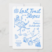 Skibachelorette Party-route Laatste toast pistes Kaart (Voorkant)