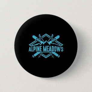 Skibergen Skier Downhill Ski Resort Alpine Ronde Button 5,7 Cm