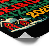 Skibiddi Rizzmas 2025 Funny Meme Christmas Tree  Poster (Hoek)