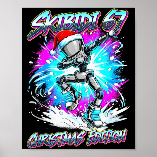 Skibidi 67 Christmas Edition Dance  Poster (Voorkant)