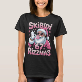 Skibidi 67 Rizzmas Christmas Santa T-shirt