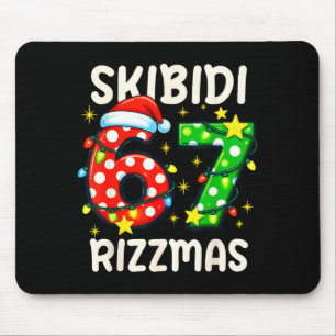 Skibidi 67 Rizzmas Grappige Zes Zeven Meme Kerstmi Muismat