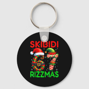 Skibidi 67 Rizzmas Grappige Zes Zeven Meme Kerstmi Sleutelhanger