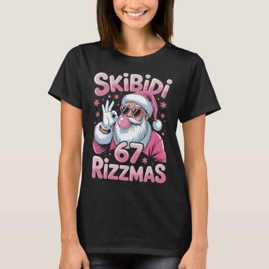 Skibidi 67 Rizzmas Kerstman T-shirt (Voorkant)