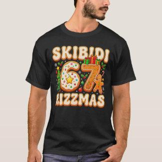 SKIBIDI 67 RIZZMAS Six Seven Meme 6 7 Christmas T-shirt