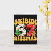 Skibidi 67 Rizzmas Six Seven Meme Christmas Boys G Kaart (Gele Bloem)