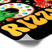 Skibidi 67 Rizzmas Six Seven Meme Christmas Boys G Poster (Hoek)