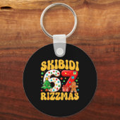 Skibidi 67 Rizzmas Six Seven Meme Christmas Boys G Sleutelhanger (Voorkant)