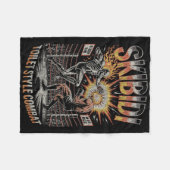 Skibidi Combat Skeleton Boxing Match Meme Explosio Fleece Deken (Voorkant (Horizontaal))