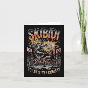 Skibidi Combat Skeleton Boxing Match Meme Explosio Kaart