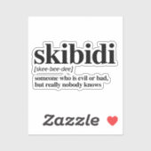 Skibidi-definitie Sticker (Vel)