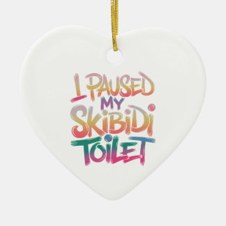 Skibidi-onderbrekingsmoment Keramisch Ornament