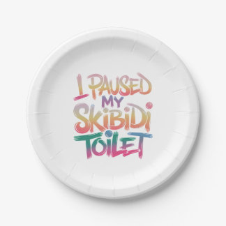 Skibidi-onderbrekingsmoment Papieren Bordje