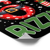 Skibidi Rizzmas 67 Christmas Six Seven Xmas Funny Poster (Hoek)