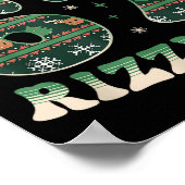 Skibidi Rizzmas 67 Six Seven Meme Ugly Christmas F Poster (Hoek)