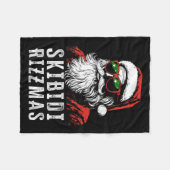 Skibidi Rizzmas Christmas Rizz Santa Claus Charism Fleece Deken (Voorkant (Horizontaal))