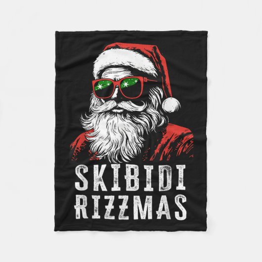 Skibidi Rizzmas Christmas Rizz Santa Claus Charism Fleece Deken (Voorkant)
