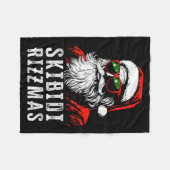 Skibidi Rizzmas Christmas Rizz Santa Claus Charism Fleece Deken (Voorkant (Horizontaal))