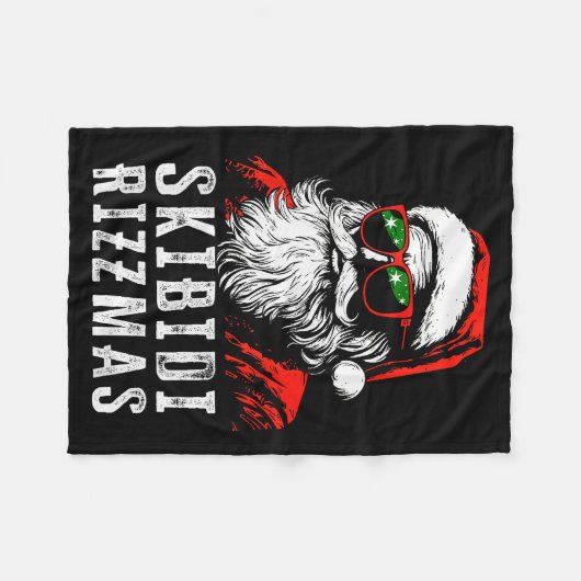 Skibidi Rizzmas Christmas Rizz Santa Claus Charism Fleece Deken (Voorkant (Horizontaal))
