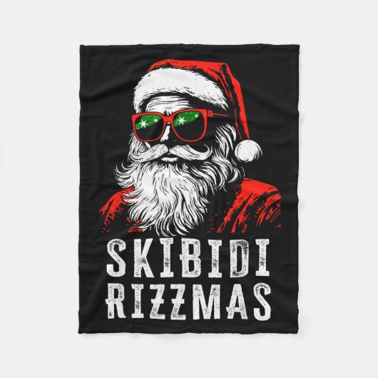 Skibidi Rizzmas Christmas Rizz Santa Claus Charism Fleece Deken (Voorkant)