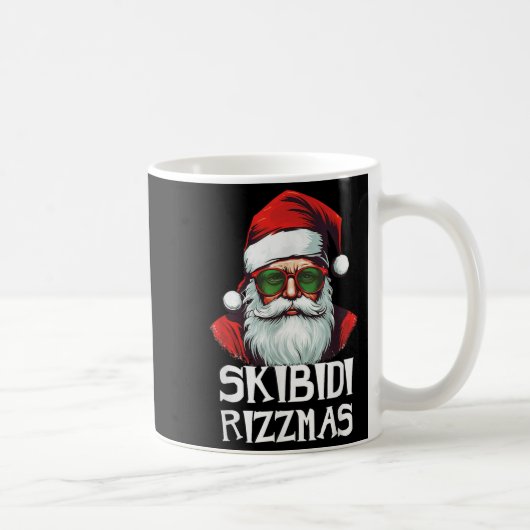 Skibidi Rizzmas Christmas Rizz Santa Claus Charism Koffiemok (Rechts)
