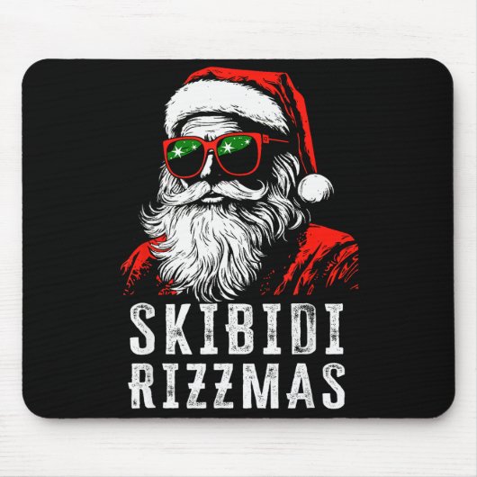 Skibidi Rizzmas Christmas Rizz Santa Claus Charism Muismat (Voorkant)