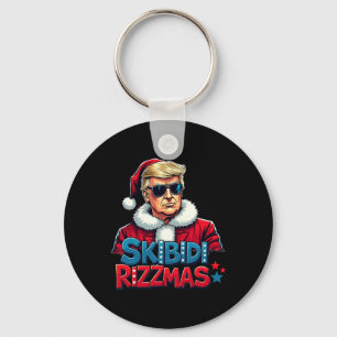 Skibidi Rizzmas Christmas Rizz Santa Claus Trump S Sleutelhanger