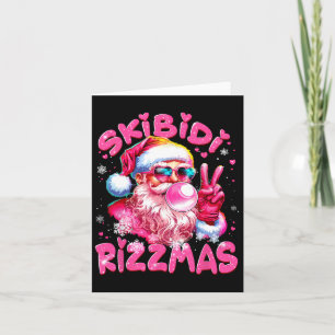 Skibidi Rizzmas Christmas Santa Claus Merry Mas Si Kaart