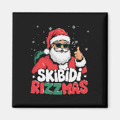 Skibidi Rizzmas Christmas Santa Claus Merry Rizz M Magneet (Voorkant)