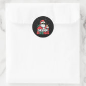 Skibidi Rizzmas Christmas Santa Claus Merry Rizz M Ronde Sticker (Tas)