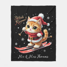 Skibidi Rizzmas De ultieme grappige kerstmeme Fleece Deken