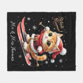 Skibidi Rizzmas De ultieme grappige kerstmeme Fleece Deken (Voorkant (Horizontaal))