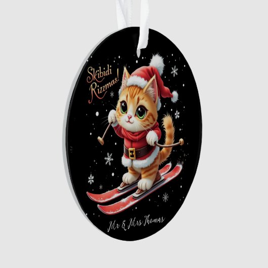 Skibidi Rizzmas De ultieme grappige kerstmeme Ornament (voorkant)