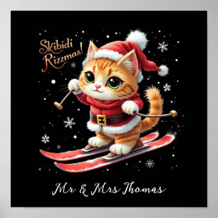 Skibidi Rizzmas De Ultieme Grappige Kerstmeme Poster
