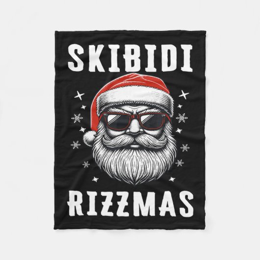 Skibidi Rizzmas Fleece Deken (Voorkant)