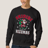 Skibidi Rizzmas Funny Meme Christmas Santa Trui (Voorkant)