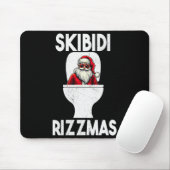 Skibidi Rizzmas Funny Toilet Santa Claus Christmas Muismat (Met muis)