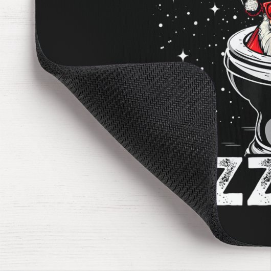 Skibidi Rizzmas Funny Toilet Santa White Elephant  Muismat (Hoek)