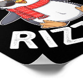 Skibidi Rizzmas Grappig Kerstfeest Seizoen P Poster (Hoek)