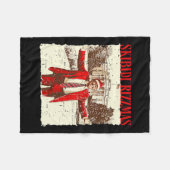 Skibidi Rizzmas Grappig Trump Rizz Kerstman 1 Fleece Deken (Voorkant (Horizontaal))
