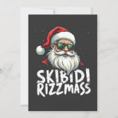 Skibidi Rizzmas Grappige Gen Alpha Slaag Kerstmis  Kaart (Voorkant)