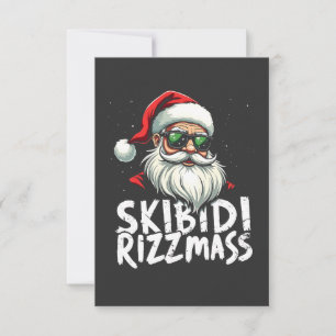 Skibidi Rizzmas Grappige Gen Alpha Slaag Kerstmis  Kaart