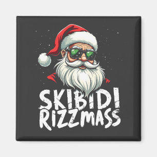 Skibidi Rizzmas Grappige Gen Alpha Slaag Kerstmis  Magneet